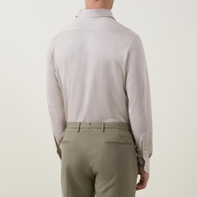 Silk-Linen Regular Fit Casual Shirt