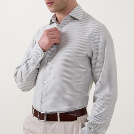 Mulberry Silk Striped Shirt