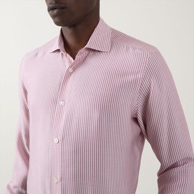 Mulberry Silk Striped Shirt
