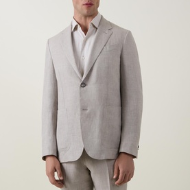 Crossover Single-Breasted Blazer