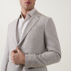 Crossover Single-Breasted Blazer