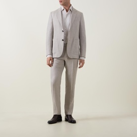 Crossover Single-Breasted Blazer