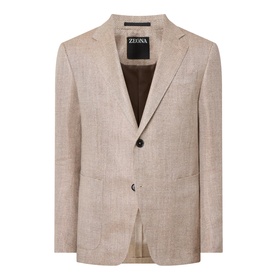 Textured Single Breasted Blazer