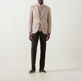 Textured Single Breasted Blazer