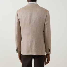 Textured Single Breasted Blazer
