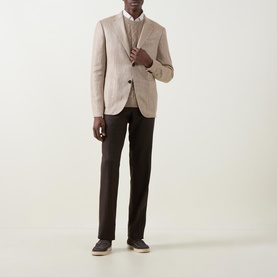 Textured Single Breasted Blazer