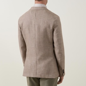 Prince of Wales Check Single-Breasted Blazer