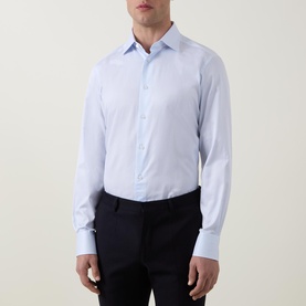 Micro Stripe Single-Cuff Formal Shirt