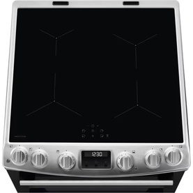 60cm Cooker with Induction Double Oven Stainless Steel