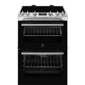 60cm Cooker with Induction Double Oven Stainless Steel