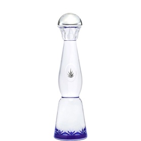 Clase Azul Tequila Plata 700ml, clear decanter bottle with blue crystal-cut base and spherical stopper, agave emblem detail