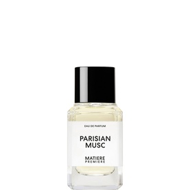 Matiere Premiere Parisian Musc Eau de Parfum 50ml, clear glass bottle with white label and black cap
