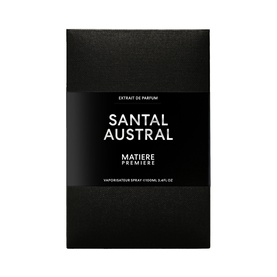 MATIERE PREMIERE Santal Austral Extrait 100ml unisex fragrance in black rectangular box packaging
