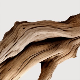 MATIERE PREMIERE Santal Austral Extrait Parfum 100ml, close-up of natural sandalwood with layered golden-brown grain texture