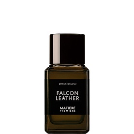 Mati&egrave;re Premi&egrave;re Falcon Leather Extrait de Parfum 100ml in dark amber glass bottle with black cap