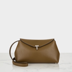 T-Lock Leather Clutch