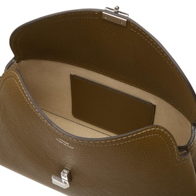 T-Lock Leather Clutch