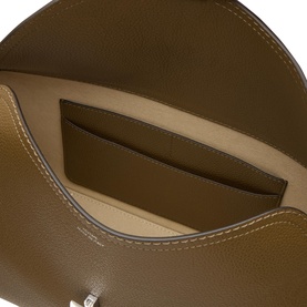 T-Lock Leather Top Handle Bag