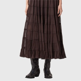 Eva Tiered Flared Skirt
