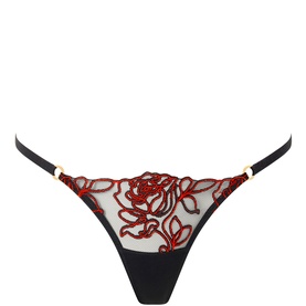 Malina Embroidered Thong