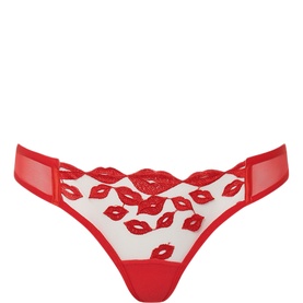 Marian Red Lip Sheer Briefs