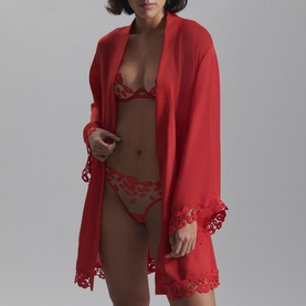 Marian Lace Trim Kimono