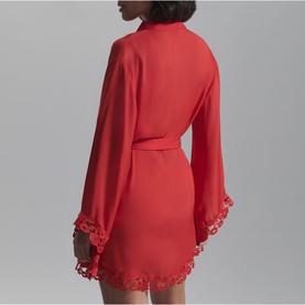 Marian Lace Trim Kimono