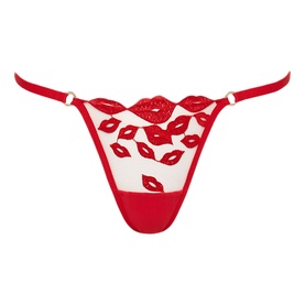 Marian Red Lip Sheer Thong