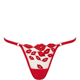 Marian Red Lip Sheer Thong