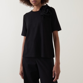 Davienne Floral Appliqu&eacute; T-Shirt