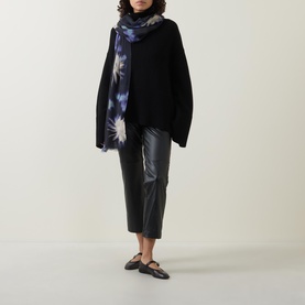 Polsmic Faux Leather Cropped Trousers