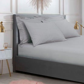 400 Thread Count Fitted Sheet Silver