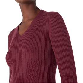 Cable Ribbed Knit Dress