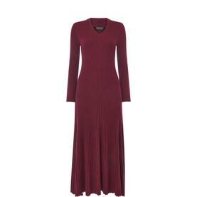 Cable Ribbed Knit Dress