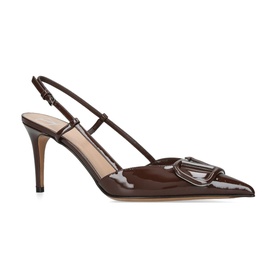 V Logo Signature 80 Slingback Pumps