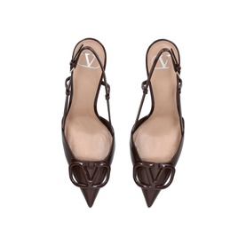 V Logo Signature 80 Slingback Pumps