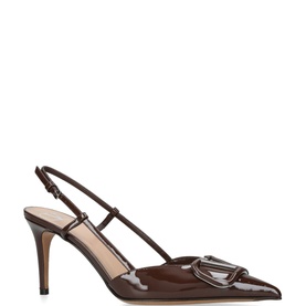 V Logo Signature 80 Slingback Pumps