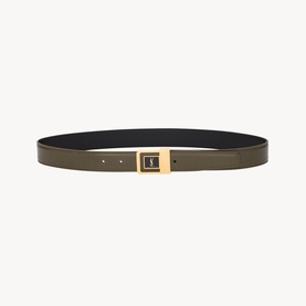 La 66 Logo Leather Belt