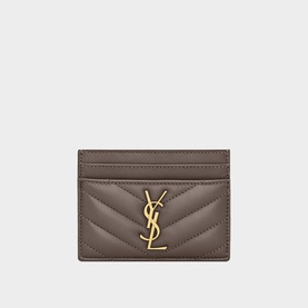 Logo Quilted Leather Cardholder