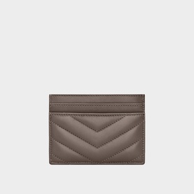 Logo Quilted Leather Cardholder