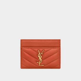 Logo Quilted Leather Cardholder