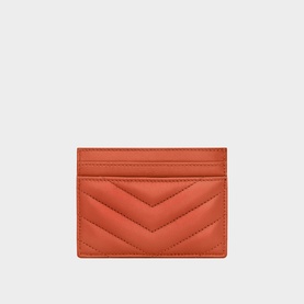 Logo Quilted Leather Cardholder