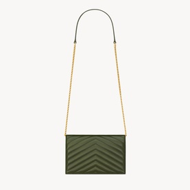 Cassandre Envelope Leather Chain Wallet