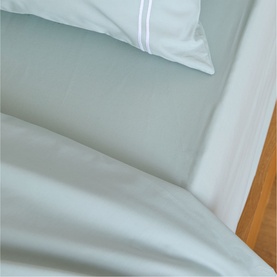 180 Thread Count Evelyn Sage Fitted Sheet