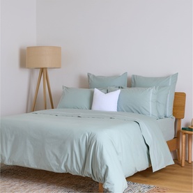 180 Thread Count Evelyn Sage Flat Sheet