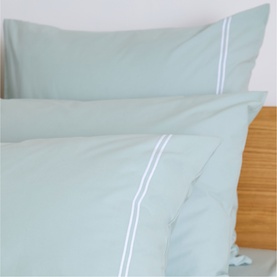 180 Thread Count Evelyn Sage Square Pillowcase