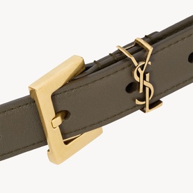 Narrow Cassandre Leather Belt
