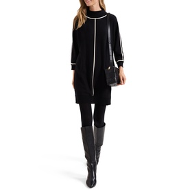 Hallie Tipped Knitted Mini Dress