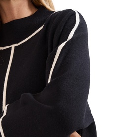 Hallie Tipped Knitted Mini Dress