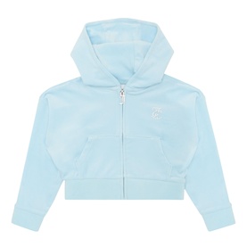 Diamant&eacute; Logo Cropped Zip Sweatshirt